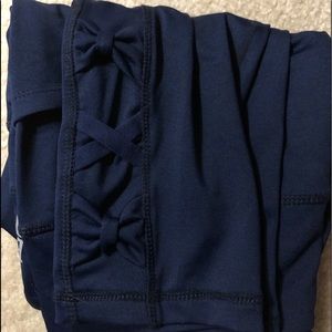 JLB FIT NAVY SIDEBOW LEGGINGS